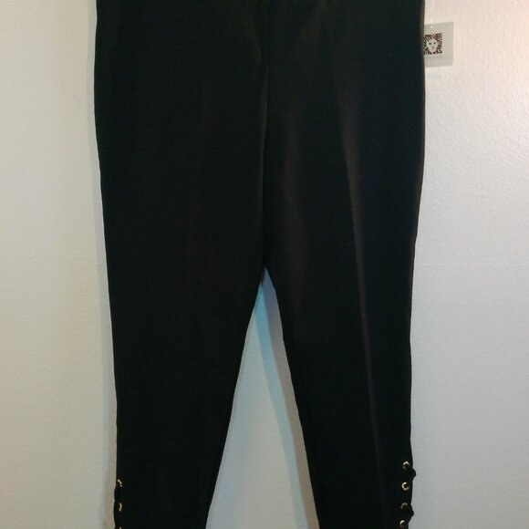 Susan Graver Three Black Pants Size 16 16P XL - Picture 7 of 16